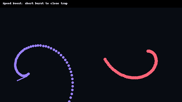 Speed boost ambush to close a trap