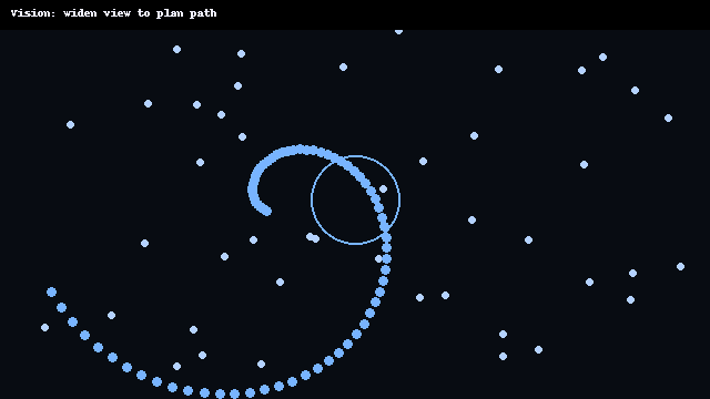 Vision power-up showing wider map awareness